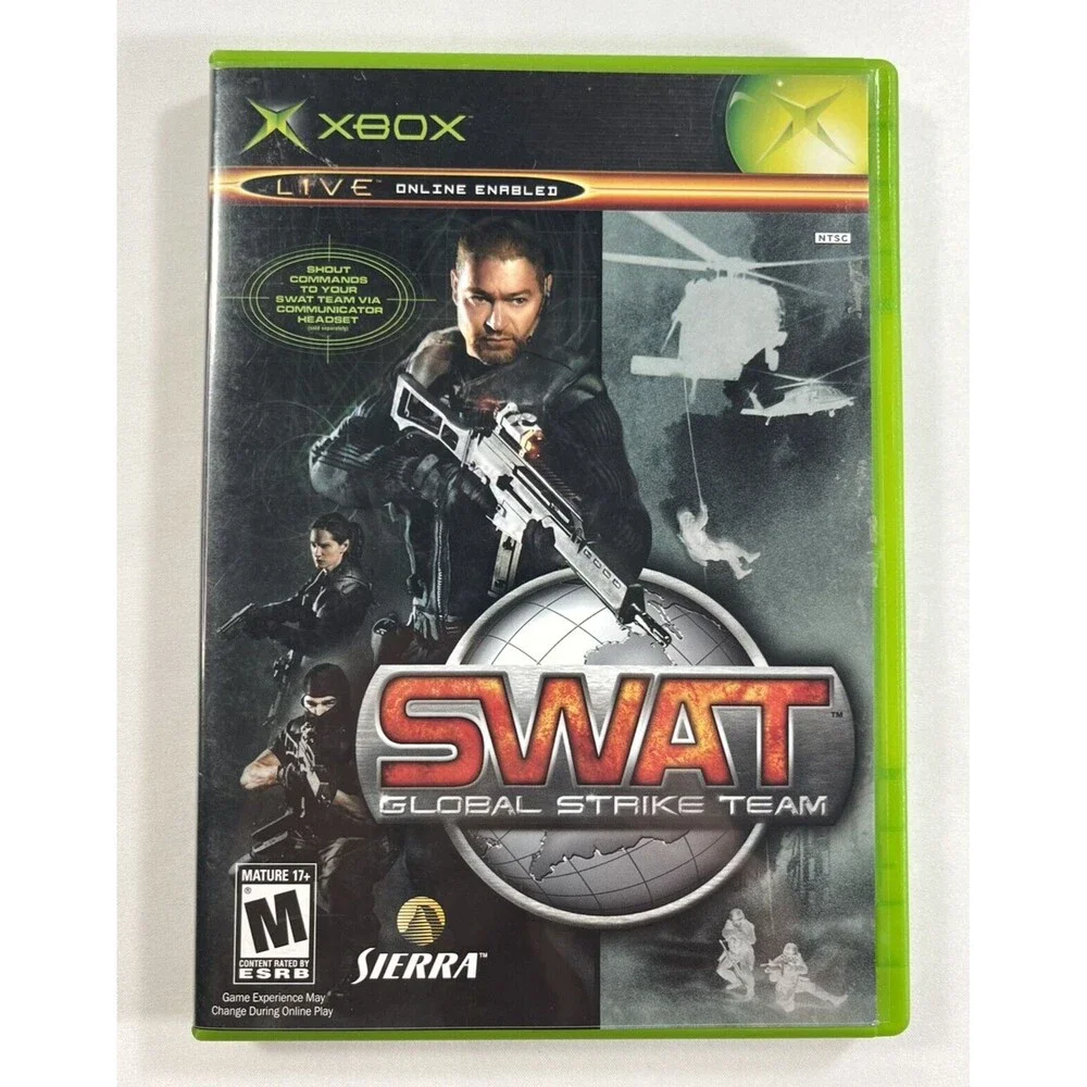 SWAT Global Strike Team Original Microsoft Xbox Complete with Manual Tested